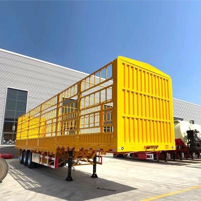 China Optional Twist Locks Heavy Duty 60-80tons Van Box Fence Cargo Semi Trailer 13m 14m 15m for sale