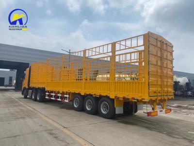 China Cross Arm Type Suspension HOWO Truck Fence Cargo Semi Trailer with Suspension System for sale