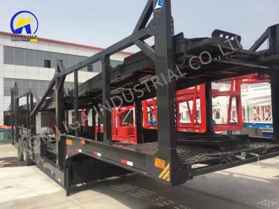 China 2/3 Achsen Transport-Traktor Schleppmaschine Doppeldeck Hydraulisches Heben SUV Fahrzeugträger Lkw Anhänger zu verkaufen