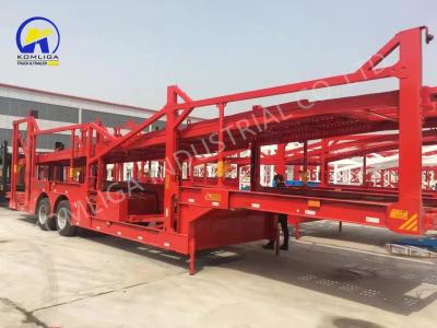 China Schwerlastfahrzeug der Klasse 3 Achs-Fahrzeugträger-Transporter Semi-Lkw-Anhänger mit hydraulischem Aufzug zu verkaufen