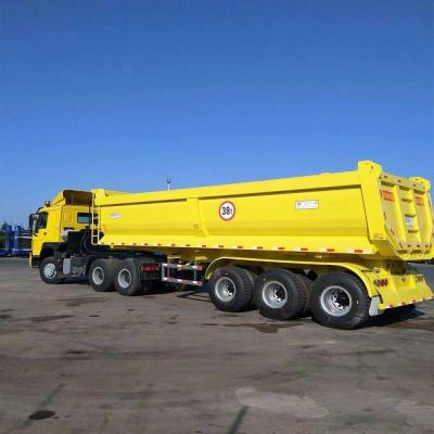 China Fabricação Tri-Axle Garden Hydraulic Farm Dump Trailer Power Unit para movimentação de areia como à venda