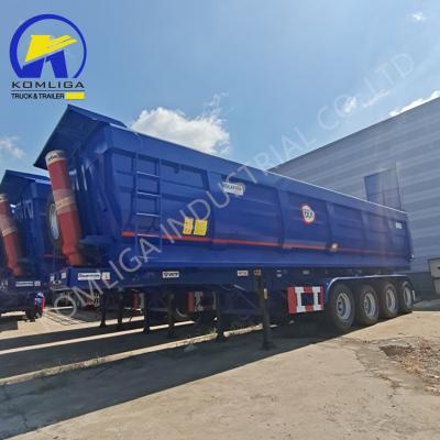 China 3 Assen Kruisarm Type Achterkant Tipper Aanhangwagen Truck Dumper Semi-aanhangwagen Dump Truck Aanhangwagen Te koop