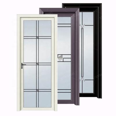 China Wholesale Price Modern Cheap Bathroom Door Guangzhou Toilet Door Aluminum Glass Door for sale