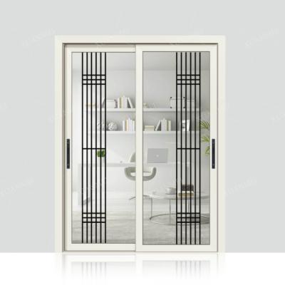 China Sound Insulation China Sliding Door Wholesale Aluminum Handle Profiles Aluminum Doors Slim White Aluminum Sliding Doors for sale