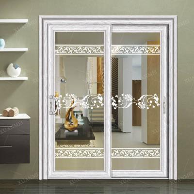 China Sound Insulation China Sale Sliding Door System Sliding Glass Door Hot White Aluminum Sliding Doors for sale