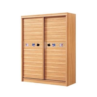 China (Other) European MDF High Quality 2 Door Storage Bedroom Hotel Style Adjustable Hot Selling Wooden Wardrobe for sale