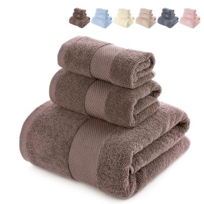 China QUICK DRY Cut Color 70*140Cm Square Color Bath Towel Pure Cotton Single Hotel Towel Hotel Supplies for sale