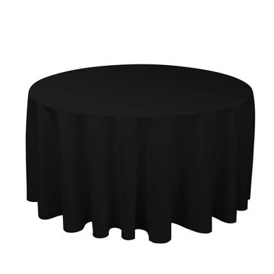 China Oilproof Spandex Polyester White Round Tablecloth Logo For Home Round Table Fitted Stretch Table Cover for sale