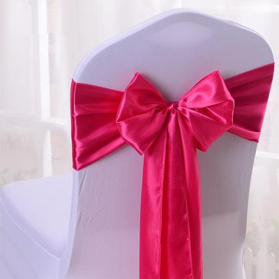 China Tear-Resistant Slipcover Chair Decoration Stretch Chair Sashes Hangers Chair Bands with Buckle for Wedding Hotel Banquet Birthday Party Decoration for sale