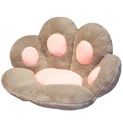 China Skin-Friendly Office Seats Cat Paw Cushion Armchair Seat Bear Paw Cushion Pillow Massage Backrest Pillow for Office Home Chair Desk for sale