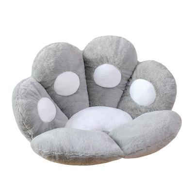 China Cat Bear Paw Plush Seat Cushion Multi Colors Indoor Floor Stuffed Sofa Colorful Animal Decor Pillow For Kids Adults Gift for sale