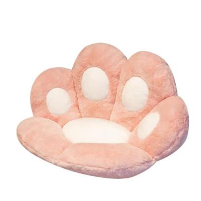 China Home Office Accessories Bear Palm Pillow Claw Waist Support Cushion Lazy Cat Sofa Plush Stuffed Toy Office Plush Chair Hips for sale