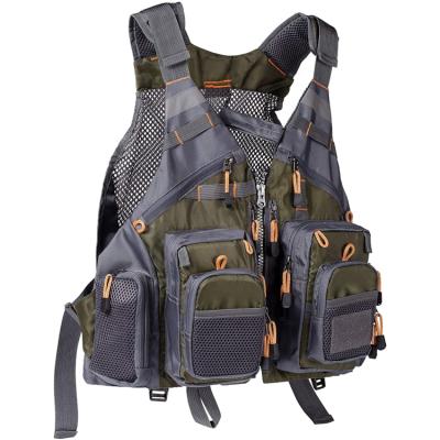 China Factory Hot Sale Modern Design Men's Waist Adjustable/Multi Pocket Vest Universal Tactical Men's Vest Best Life Fishing Multi-pocket Fly Vest for sale