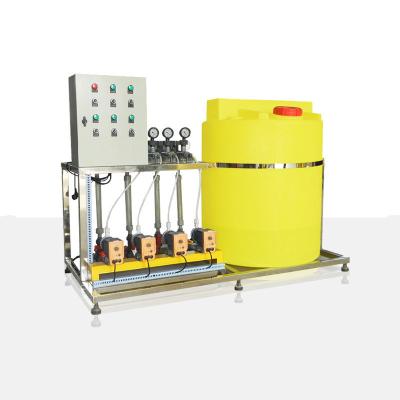 China 0.75kw Manual Polymer Dosing System With Pump 80*80*100cm for sale