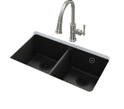 China With Custom Logo Undermount Faucet 304 Double Bowl SUS304 Stainless Steel Sink Stainless Steel Sinks for sale