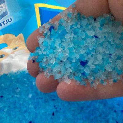 China Sustainable Premium Scented Non-Clumping Crystal Cat Litter Silica Gel Cat Litter Crystal for sale