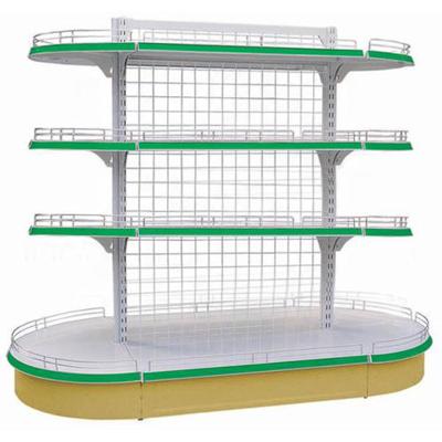 China Double Sided Supermarket Steel Mesh Shelf for sale