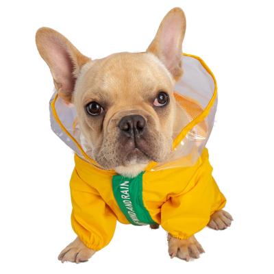 China Viable Waterproof Taffeta Fabric Dog Rain Coat For Medium Dogs Pet Clothes Rainny High Quality Cold Weather Jackets for sale