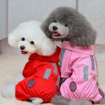 China Durable Waterproof Dog Rain Coat PU Material For Puppies Pet Clothes High Quality Cold Weather Jackets for sale