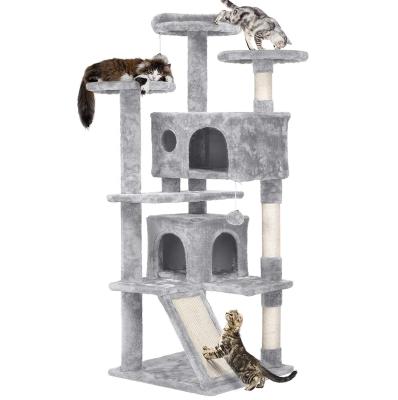 China Sustainable Popular Amazon Cat Tree Sisal Wooden In Pet Toys for sale