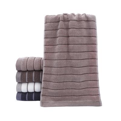 China Sustainable Reusable Shower Towel Cotton Bath Towel Soft Hand Washcloth For Bathroom Beach Towel Custom for sale