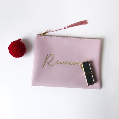 China Fashion Fashion PU Cosmetic Bag With Logo Custom Makeup Toiletry Case Evening Clutch Money Bag for sale