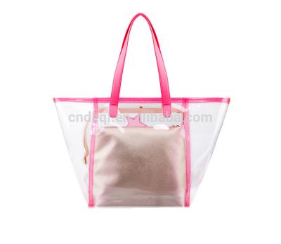 China Fashion Fashion PVC Women Handbag Clear PVC Tote Bag for sale