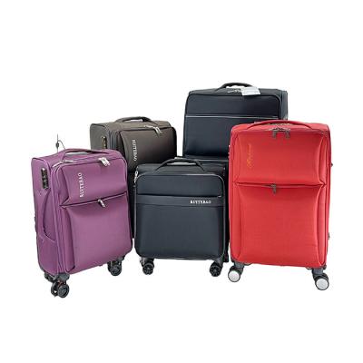 China Travel Bottom Wholesale Waterproof Luxury Oxford Multifunction Business Trolley Travel Suitcases Boarding Soft Luggage Sets for sale