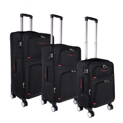 China Wholesale Nylon Luxury Boarding Travel Bottom Multifunctional Men's Business Trolley Travel Suitcases Soft Luggage Sets for sale