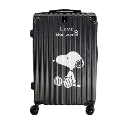 China Wholesale Custom Printing Aluminum Portable Long Distance Travel Trolley Carry On Travel Suitcase Luggage Moving Set for sale