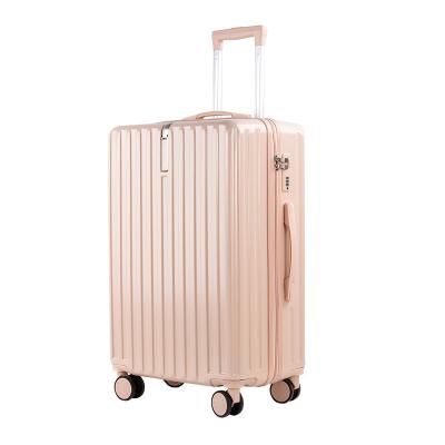 China ABS New OEM ABS Zipper Suitcase Solid Color Trolley Luggage for sale