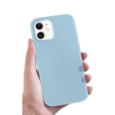 China Anti-drop Suitable Silicone Case With Custom Fiber Inner Silicone Liquid Silicone Case With Logo Back Cover Suitable For 11 Se 13 Mobi for sale