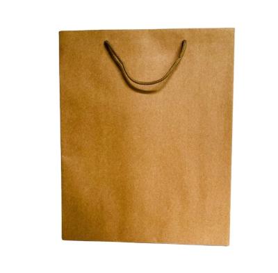 China Factory Recyclable Hot Sale Custom Copy Recycled Paper Bag With Handle Brown Paper Gift Bags for sale