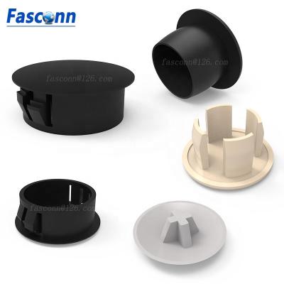 China Nylon6/6 hole plugs, nylon snap in type locking hole button cover, Snap-fit ​​domed blanking plugs for sale