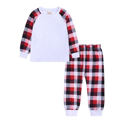 China New Christmas Anti-Shrink Printing Christmas Kid Long Sleeve Pajamas And Pants Family Set for sale