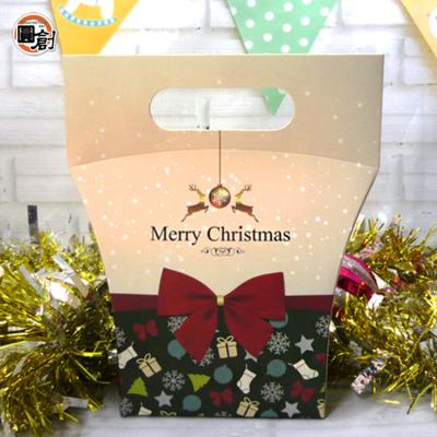 China Handmade Christmas Gift Craft Handmade Paper Box With Handle for sale