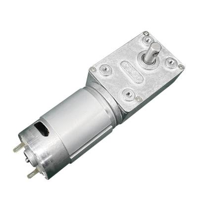 China FORTO Motor 58mm Worm Gear Motor 12V Totally Enclosed High Torque Strong 555 Brush Motor For Coffee Machine for sale