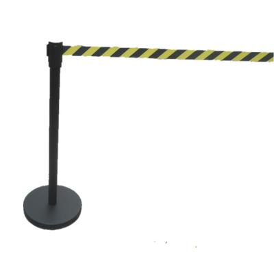 China Crowd Control Matte Black Crowd Control Stand for sale