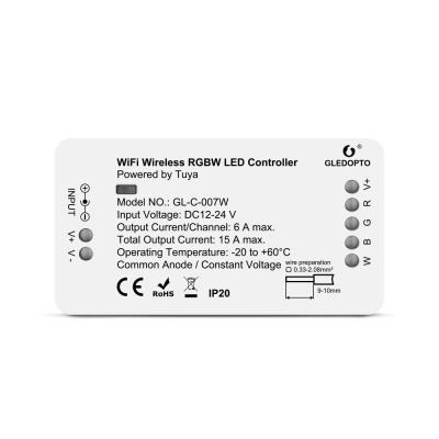 China WIFI RGBW LED Strip Controller GL-C-007W RGBW Touch Controller 140W LED Wifi Controller DC12-24V 6A LED Wifi for LED Strip Light for sale