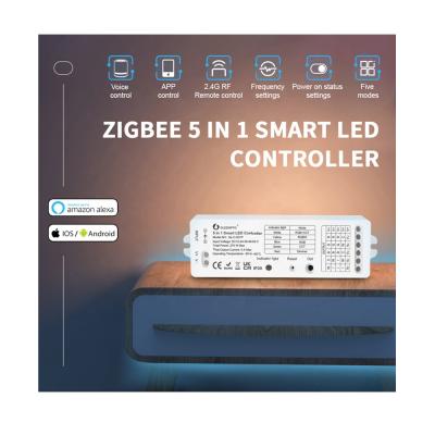 China APP controllable Conbee II Hubitat zigbee led controller for flexible led strip lights for sale