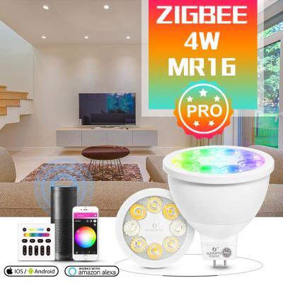 China Modern Wireless RGBW 12V Pin Spot Light for Home Decoration, PRO Indoor Use ZIGBEE Light Bulb for sale