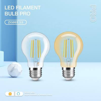 China Decoration China factory illumination and brightness A60 E27 high clear glass edison led filament lamp vintage led bulb for sale