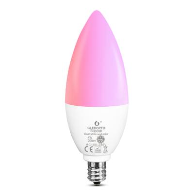 China Colorful Aluminmun+PC Cover 4W Smart LED Bulb Gledopto Lamp 300 Lumens E27 For SmartThings Google Assistant for sale