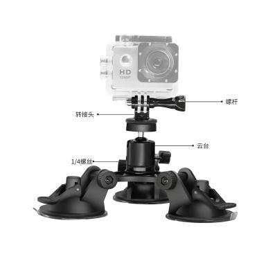 China Go pro GO PRO it ro7/6/5 low angle car than with gimbal triangle suction cup GO PRO/D JI suction cup for sale