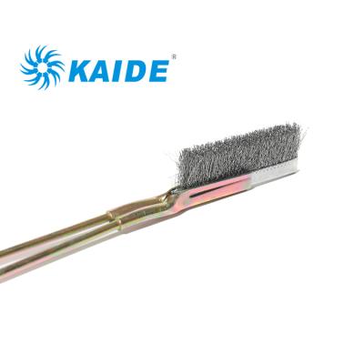 China Mini Copper Brass Wire Knife Shape Cleaning Brushes With Metal Handle For Cleaning for sale