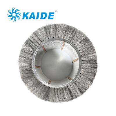 China High Quality Industrial Round Shape Doubleband Roller Cleaning Wire Brushes With Competitive Price for sale