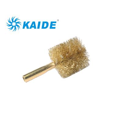 China Industrial Cleaning Tool Cleaning Grinding Spiral Coils Nylon Tube Pipe Brush With Fixed Leg for sale