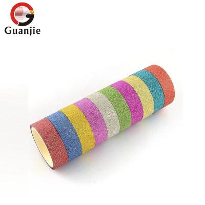 China Waterproof Colored Washi Tape Good Quality Glitter Decorative Tape for sale