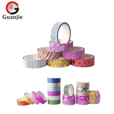 China wholesale multicolor waterproof glitter washi tape for sale