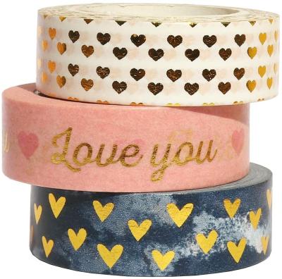 China Waterproof Customized Cute Foil Washi Tape for sale